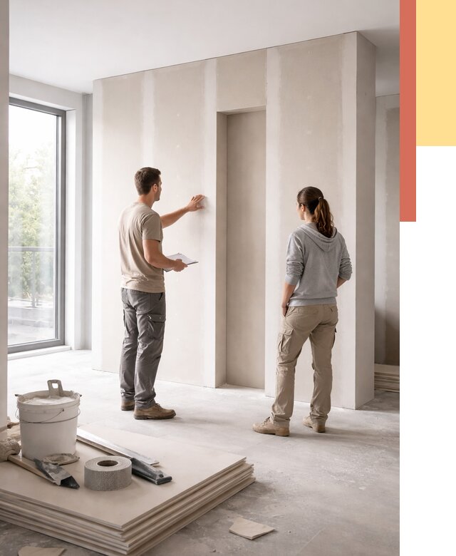 Зонирующая перегородка из гипсокартона в Миассе от 2848 руб. под ключ | ОТДЕЛОЧНИК-Мсс