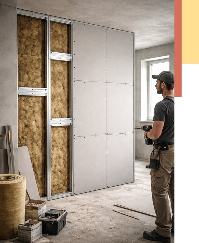 Усиленная перегородка под навеску в Миассе от 13018 руб. — монтаж под ключ | ОТДЕЛОЧНИК-Мсс