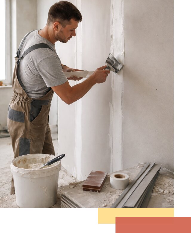 Шпаклевка перегородок из гипсокартона в Миассе качественно и быстро