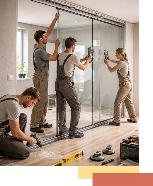 Изготовление стеклянных перегородок на заказ в Миассе