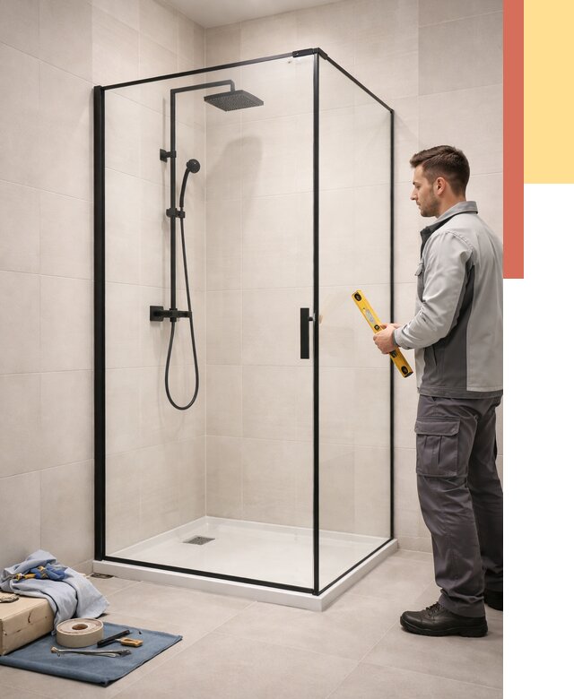 Стеклянные перегородки для душа в Миассе от 12713 руб. | Монтаж под ключ — ОТДЕЛОЧНИК-Мсс