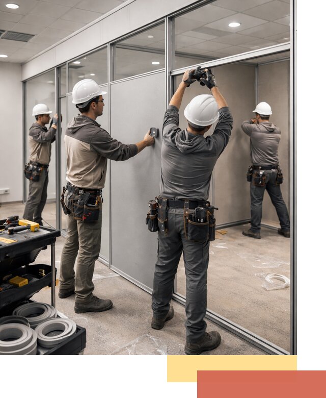 Мобильные офисные перегородки под ключ в Миассе