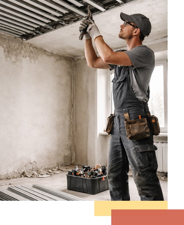 Демонтаж реечного потолка в Миассе быстро и аккуратно