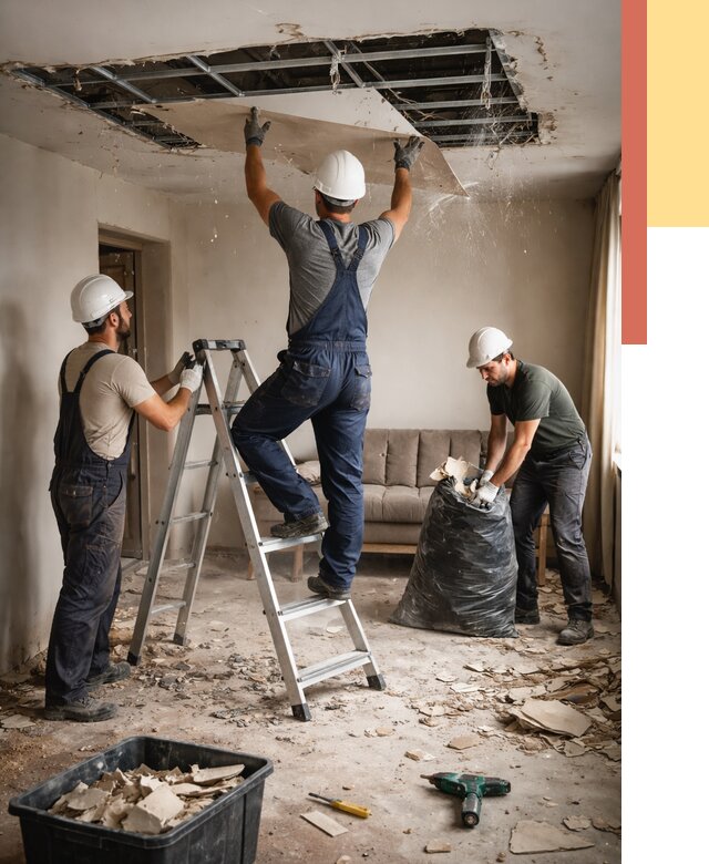 Демонтаж гипсокартонного потолка в Миассе от 427 руб. за м2 — ОТДЕЛОЧНИК-Мсс