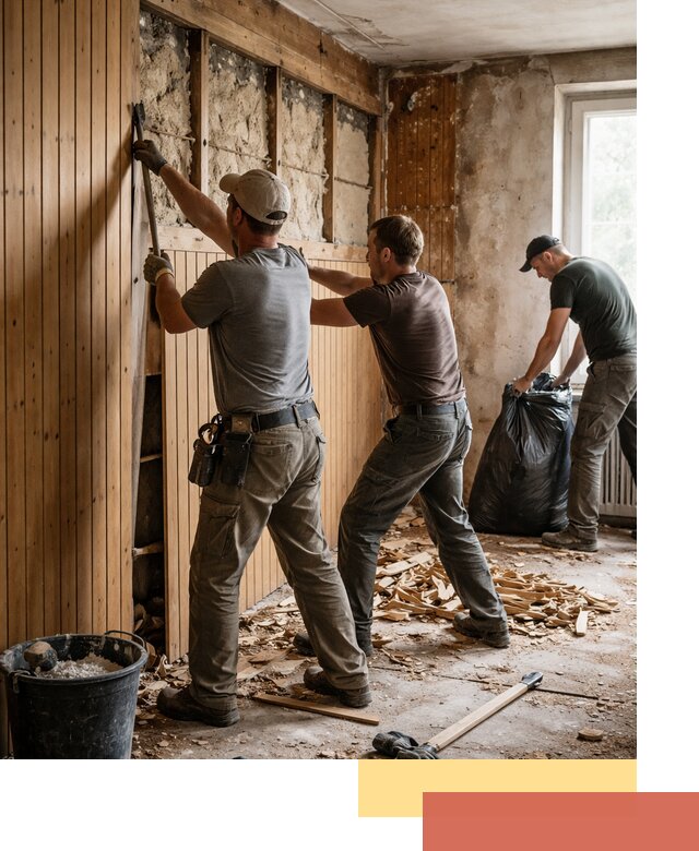 Демонтаж вагонки и вывоз материалов в Миассе