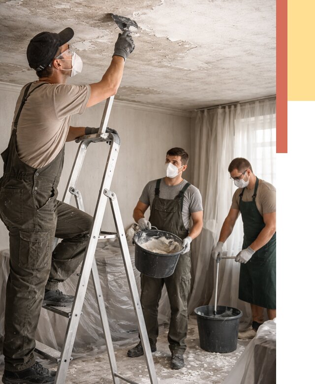 Удаление побелки с потолка в Миассе от 2543 руб. быстро и недорого | ОТДЕЛОЧНИК-Мсс