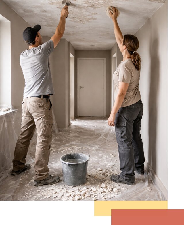 Удаление побелки с потолка в Миассе — быстро и аккуратно