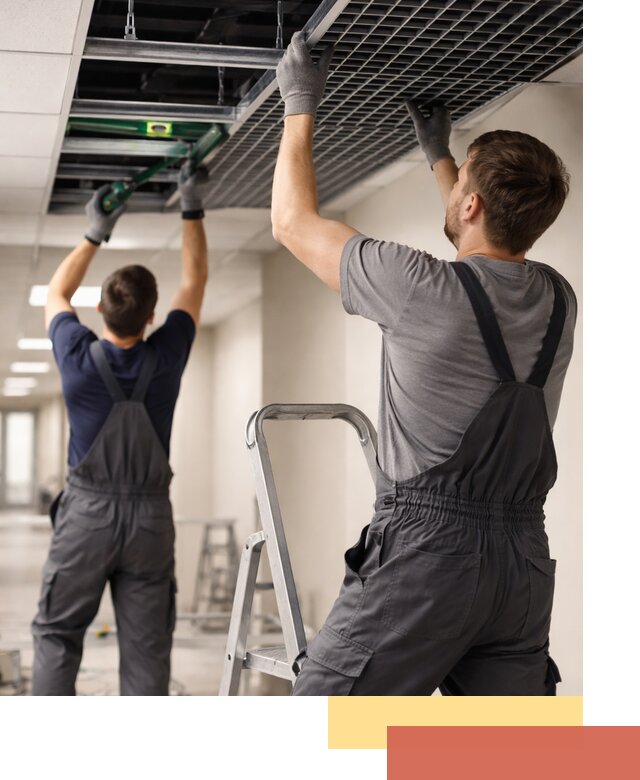 Монтаж потолка Грильято в Миассе: установка под ключ качественно