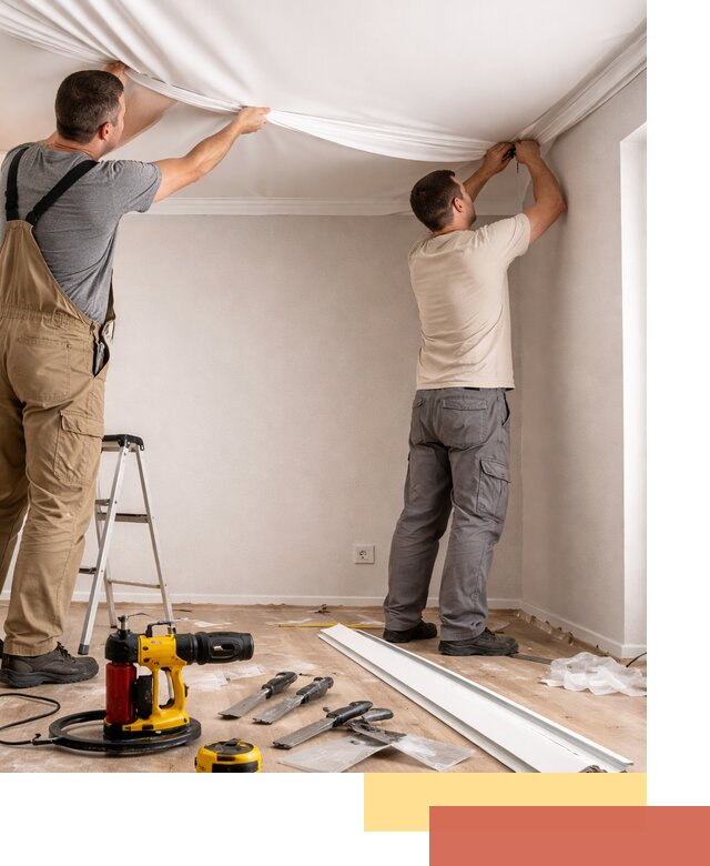 Монтаж ПВХ натяжного потолка в Миассе качественно и быстро