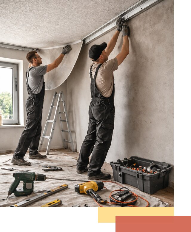 Монтаж фактурного натяжного потолка в Миассе качественно и быстро