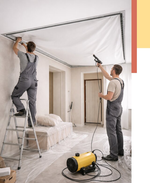 Монтаж натяжного потолка в прихожей в Миассе от 2695 руб. под ключ | ОТДЕЛОЧНИК-Мсс