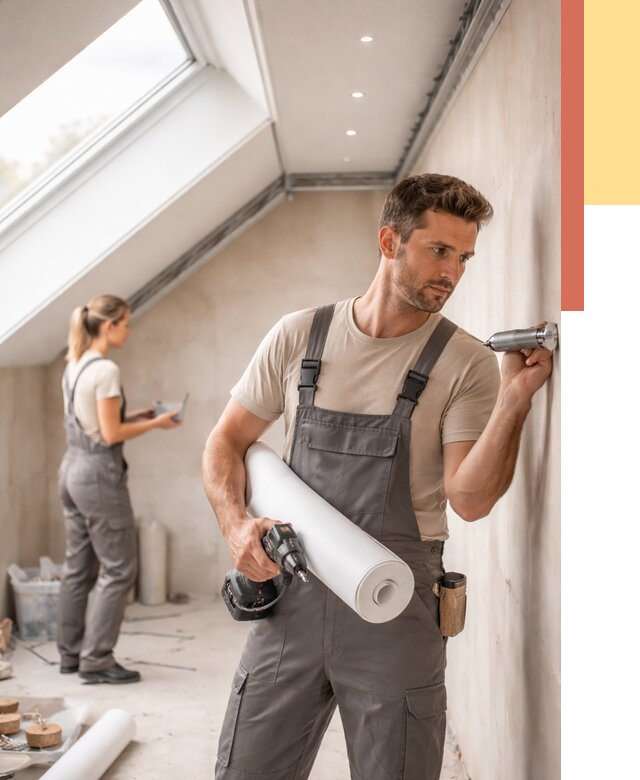 Монтаж натяжного потолка на мансарде в Миассе от 3560 руб. | ОТДЕЛОЧНИК-Мсс