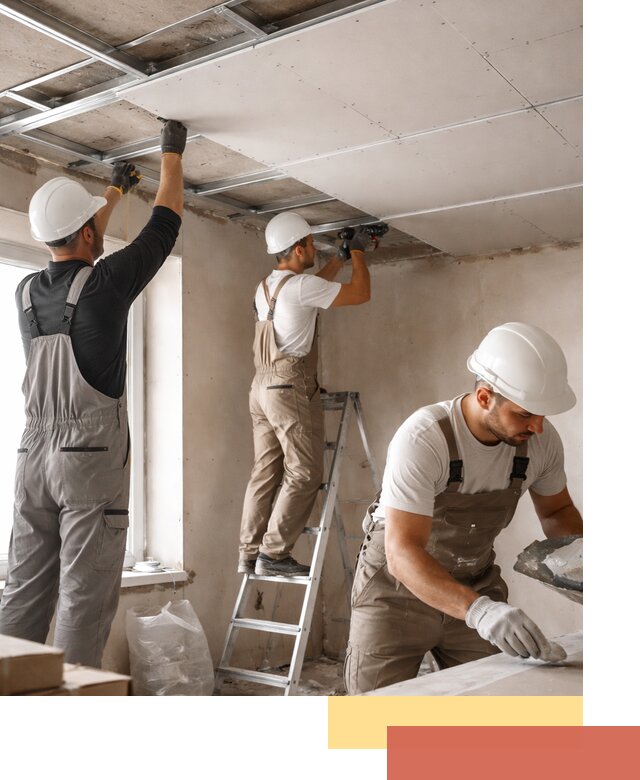 Одноуровневый потолок из гипсокартона в Миассе — монтаж и отделка