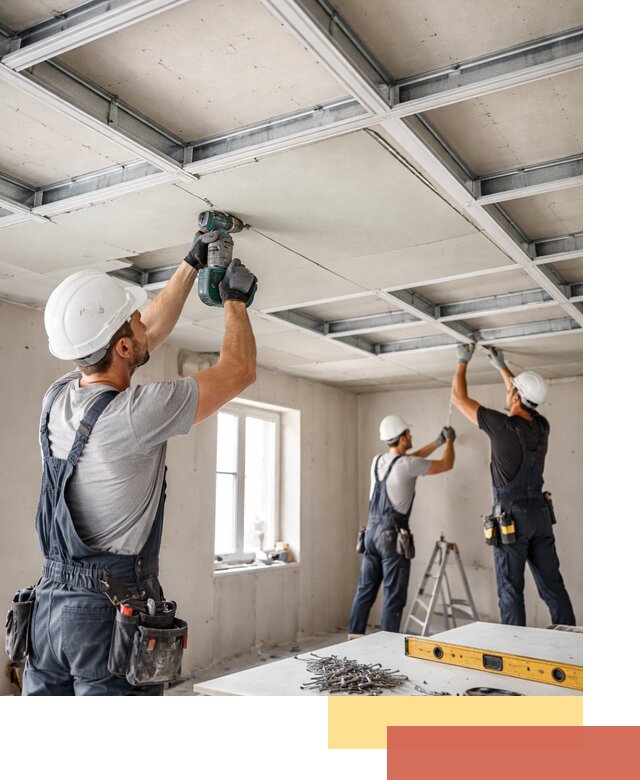 Кессонный потолок из гипсокартона под ключ в Миассе