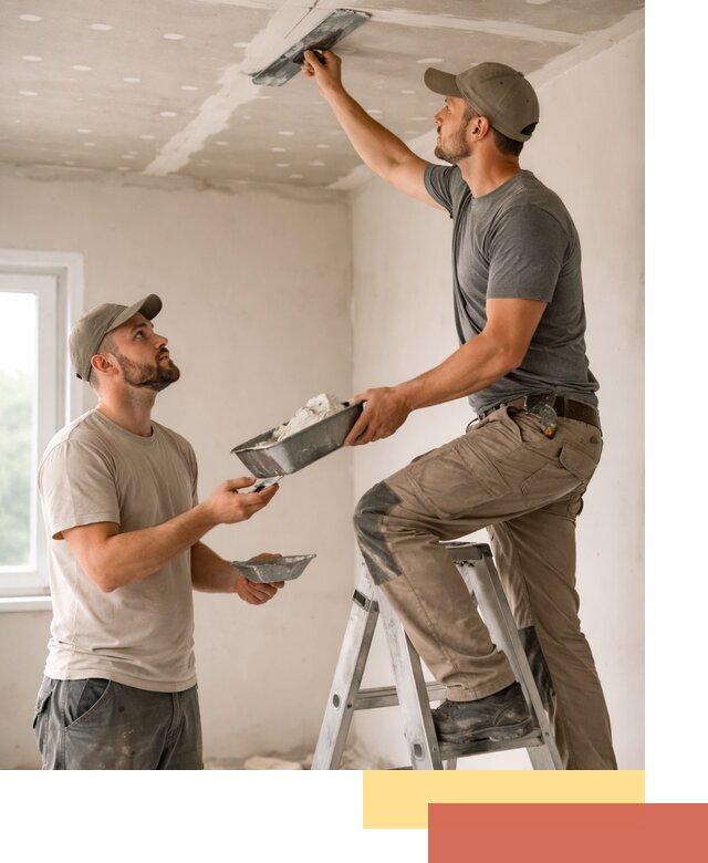 Шпаклевка потолка из гипсокартона в Миассе качественно и быстро