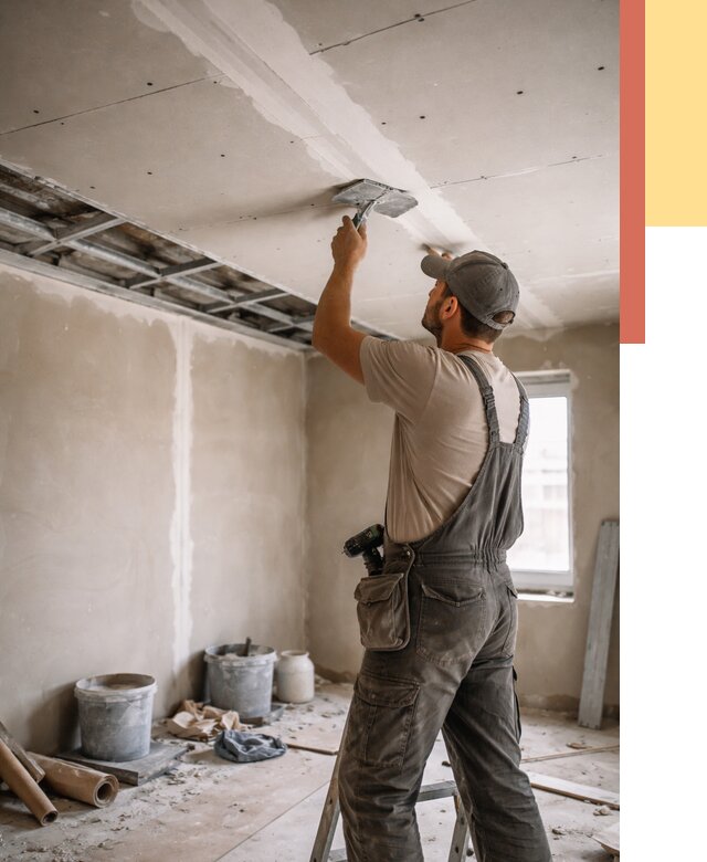 Ремонт потолка из гипсокартона в Миассе от 661 руб./м² — быстро и недорого | ОТДЕЛОЧНИК-Мсс