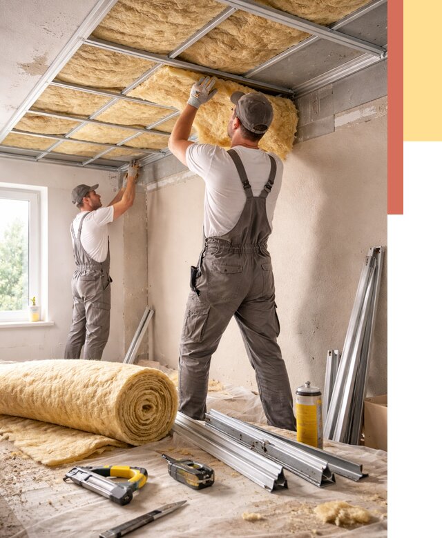 Утепление потолка в Миассе от 7322 руб/м2 — недорого, быстро, под ключ | ОТДЕЛОЧНИК-Мсс