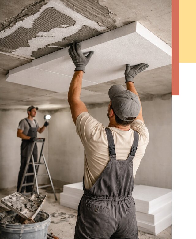 Утепление потолка пенопластом в Миассе от 4577 руб/м2 — недорого и быстро | ОТДЕЛОЧНИК-Мсс